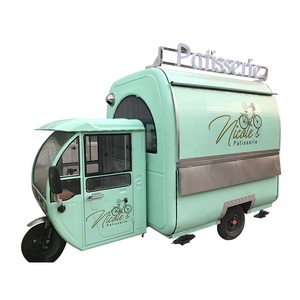 TUNE Best Selling Bubble Tea Kiosk Trailer Mobile Kitchen Bus Food Trucks Tuk Tuk Food Cart Scooters - Product Image 6