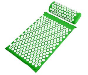 La Relaxation musculaire Chronique Tête Douleur Dos Douleur Soulage Les D'<span class=keywords><strong>acupuncture</strong></span> Massage Matelas Tapis D'acupression et Oreiller Ensemble