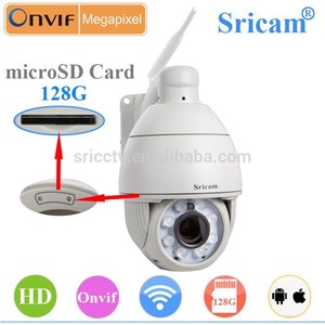 New products Sricam SP008 1.0 megapixel Pan / Tilt Zoom outdoor <span class=keywords><strong>onvif</strong></span> auto ptz camera with128GB Micro SD card - Product Image 3