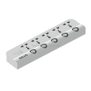 Tira de alimentación estándar <span class=keywords><strong>TIS</strong></span> de 4/5/6 entradas, Tailandia, con PROTECTOR de sobretensión USB con interruptor - Product Image 3