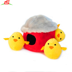Haute Qualité Interactive Grinçante Cache-Cache En Peluche Jouet Pour Chien Pet Jouets en peluche De Poulet De Poulet Cabane - Product Image 2