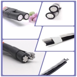 Fabricante Cable 0,6/1KV ABC XLPE Transmisión aérea aislada ACSR Cable de bajada Modelos #6 #4 #2 #1/0 #2/0 - Product Image 4