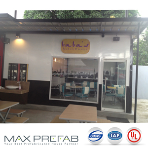 T modular estructura de acero pequeña casa prefabricada para tienda de postres - Product Image 6