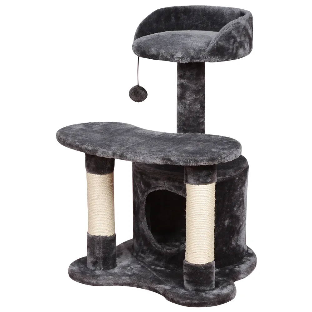 थोक अनुकूलित डिजाइन Scratcher फर्नीचर पालतू कोंडो बिल्ली पेड़ Scratching घर