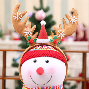 Groothandel reindeer antler kerstmuts hoofdband goedkope kerst herten gewei hoofdbanden - Product Image 5