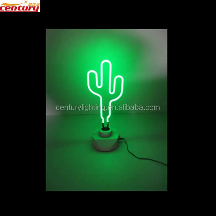 Lampu Meja Neon Patung Neon Kualitas Tinggi Lampu Neon Kaktus