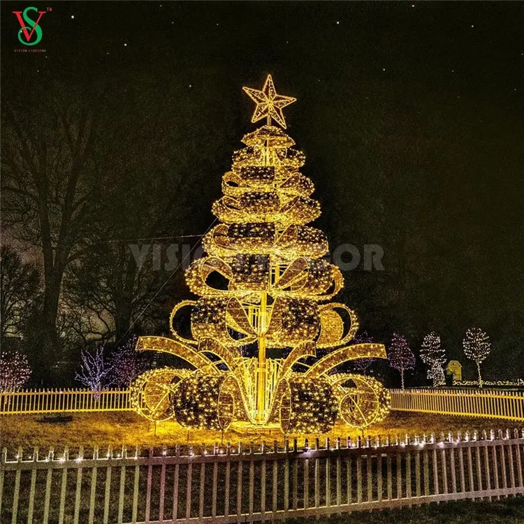 キリスト降誕大工場屋外巨大モチーフledクリスマスツリー形状装飾ストリングライト中山