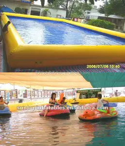Inflatable Big Pool Cho Nước Đánh Thức Bóng, Bumper Boat Với 0.9Mm PVC Tarpaulin Chất Lượng Tốt Nhất