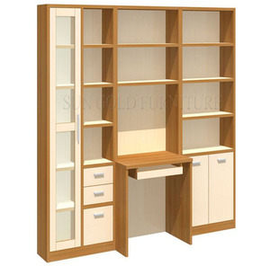 Thiết Kế Hiện Đại Tủ Máy Tính Bàn Học Với Giá Sách (SZ-FCB394) - Product Image 1