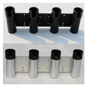 <span class=keywords><strong>Support</strong></span> <span class=keywords><strong>de</strong></span> <span class=keywords><strong>canne</strong></span> à pêche amovible en aluminium anodisé <span class=keywords><strong>pour</strong></span> 4 cannes - Product Image 2