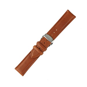 Cinturino per orologio in vera <span class=keywords><strong>pelle</strong></span> con grana di alligatore delle migliori marche con doppia fibbia a farfalla - Product Image 5