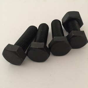 Chất lượng tốt nhất din933/931 lớp 4.8 Hex bu lông màu đen và các loại hạt - Product Image 3