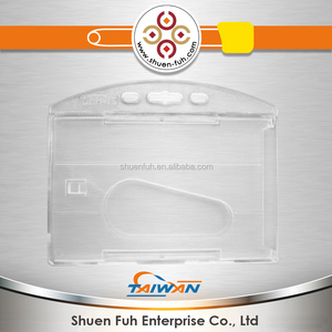 Porte-badge d'identification professionnel en plastique rigide rétractable transparent DBH-20 avec taille et logo personnalisés - Product Image 4