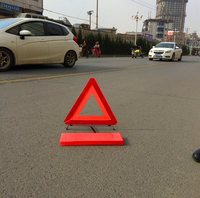 Signalisation routière réfléchissante rouge, triangle de signalisation d'urgence pour voiture/triangle de signalisation triple, triangle de signalisation d'urgence réfléchissant