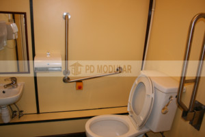 Cabina de inodoro portátil modular de acero prefabricado para camping, contenedor móvil para baño, cuarto de Ducha - Product Image 5