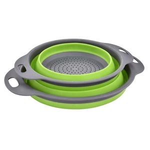 Conjunto de 2 coador de silicone para pia, coador de pia de cozinha dobrável - Product Image 2
