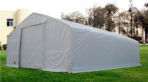 40x80x21ダブルトラスPVCシェルター生地建物管状鉄骨構造ポータルフレーム圧力処理テント - Product Image 6
