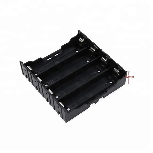 3.7V 18650 Battery Holder Case Plastic Battery Cover Storage Box with Pin