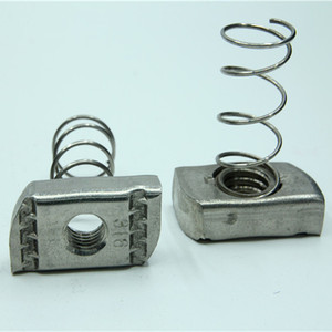 (M6 M8 M10 M12) 스테인레스 스틸/탄소강 스트럿 채널 슬롯 리프 긴 스프링 너트 - Product Image 3