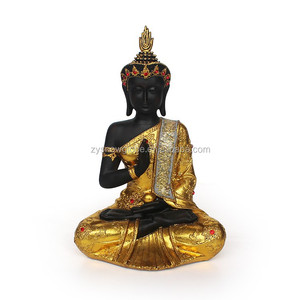 Statua di <span class=keywords><strong>buddha</strong></span> tailandese in resina d'oro - Product Image 1