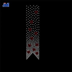 ผม Bows แถบ love Hotfix Rhinestone Transfer - Product Image 1