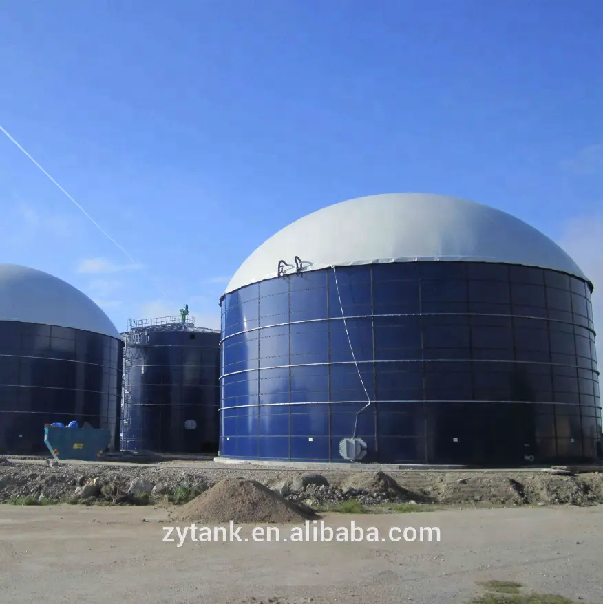 Анаэробный реактор с эмалевым покрытием для биогаза