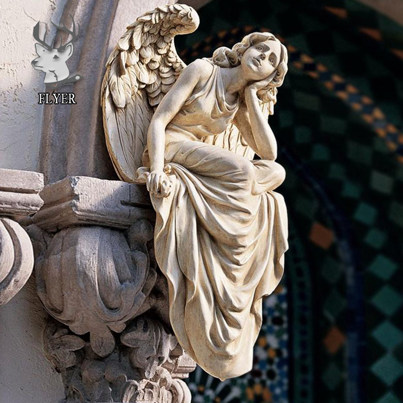 Новый дизайн, Большая Садовая Каменная Статуя Ангела на продажу