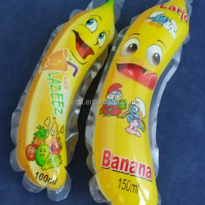 Saveur de fruits boissons nouvel emballage banane forme sac