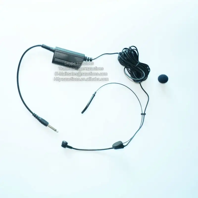 Pil Kutusu ile özel Kulaklık Mikrofon 1.5 V pil Güç Kaynağı, ücretsiz Kargo 1 Parça Satış Kondenser Mic 6.35 jack