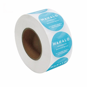 Ucuz fiyat özel marka Logo baskılı yapışkanlı fantezi adı kağıt etiket yuvarlak ambalaj etiket şişe etiketleri - Product Image 1
