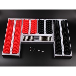 플라스틱 변죽 광학적인 검안법 예심 렌즈 상자 232 조각 232 Pcs 26mm 렌즈 진료소에 있는 눈 테스트의 눈 예심 렌즈 세트 - Product Image 5