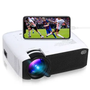 2023 Barato Wifi Projetor 720P Smartphone Sem Fio e Wired Beamer HD Proyector Mais Barato LCD LED mini telefone projetor