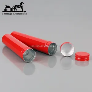 Punched Aluminum Food Grade Packaging Tube For Coffee Bean Or Cigar Tube