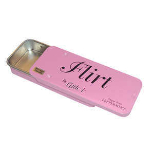 Hình Chữ Nhật Nhỏ Trượt Bạc Hà Kim Loại Hộp Thiếc Trang Trí Trượt <span class=keywords><strong>Mint</strong></span> <span class=keywords><strong>Tin</strong></span> <span class=keywords><strong>Container</strong></span> Bán Buôn - Product Image 3