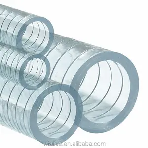 De grado alimentos PVC manguera reforzada con alambre de acero