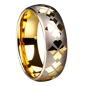 Super ligero super barato oro banda de boda 2mm ancho de carburo de tungsteno anillo <span class=keywords><strong>para</strong></span> mujeres y hombres - Product Image 5