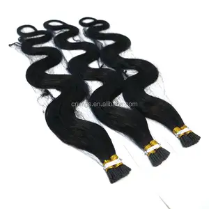 Extensiones de cabello rizado con cutícula completa, 0,5g, 0,7g, 0,8g, 1g, 2g/hebra, 100% virgen, Remy - Product Image 1