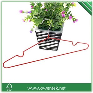 Cintres en fil d'acier inoxydable revêtu de <span class=keywords><strong>PVC</strong></span> coloré, vente en gros, pour le rangement de vêtements et le linge - Product Image 2