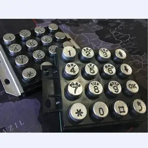 Wasserdichte 4x4 16 Tasten Tastatur aus Zink legierung Punkt matrix Langhub Kiosk vandalen sichere Metall tastatur