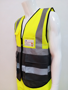 ขายส่งฉุกเฉิน <span class=keywords><strong>ENISO20471</strong></span>มาตรฐาน Hi Viz ก่อสร้างทำงานความปลอดภัย Depot เสื้อกั๊กความปลอดภัยสะท้อนแสง - Product Image 3