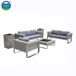 Guangdong Foshan DW-SF029 Hotel Playa Tela Sofá de Mimbre Muebles de Exterior - Product Image 2