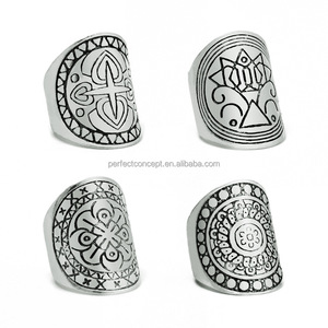 High Quality Indian Textured <strong>Ring</strong> Antique Metal <strong>Boho</strong> <strong>Ring</strong> Big Stone <strong>Ring</strong> - Product Image 3