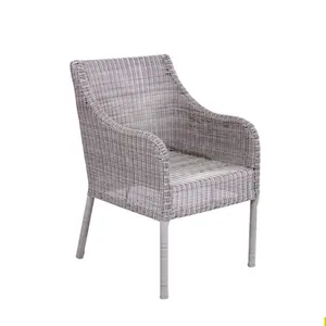 Metal Frame Stackable Armchair Garden Outdoor rattan Chairs