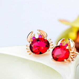 Pendientes <span class=keywords><strong>de</strong></span> tuerca con forma <span class=keywords><strong>de</strong></span> cangrejo <span class=keywords><strong>de</strong></span> cristal chapado en <span class=keywords><strong>oro</strong></span> rosa <span class=keywords><strong>de</strong></span> plata <span class=keywords><strong>de</strong></span> ley S925 <span class=keywords><strong>para</strong></span> <span class=keywords><strong>mujer</strong></span> - Product Image 6