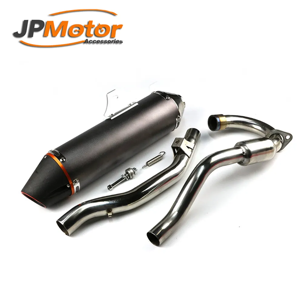 JPM knalpot baja tahan karat untuk CRF 230 250F, knalpot sepeda motor sistem pembuangan seluruh pipa