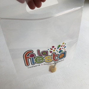 Rõ Ràng <span class=keywords><strong>LDPE</strong></span> Zipper Xử Lý Túi Nhựa Cho Kẹo Carry - Product Image 1