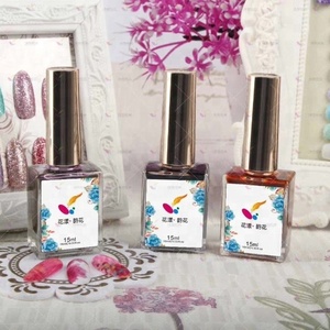 La Reina brillante 3d de tinta líquida de uñas arte acuarela las uñas de color de pintura de gel uv polaco Etiqueta Privada - Product Image 5