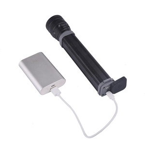 Nouvelle version la plus brillante zoom longue forme carrée énergie solaire d'urgence 3.7v lampe de poche LED rechargeable torche avec chargeur USB - Product Image 5