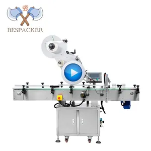 Bespacker MT-220 자동 플랫 애완 플라스틱 유리 병 스티커 라벨 기계