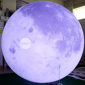 Giant Opblaasbare Globe Gloeiende Maan Met Led Licht/Grote Reclame Bal